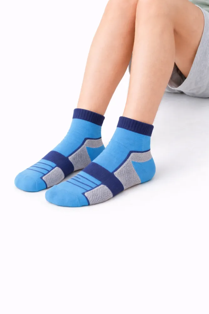 Unisex Ankle Socks Blue Grey