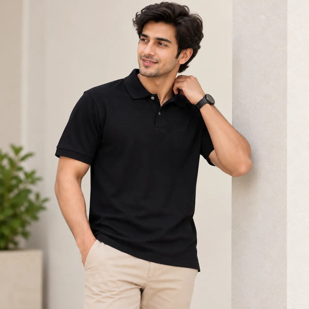 Men's Classic Cotton Collar T-Shirt