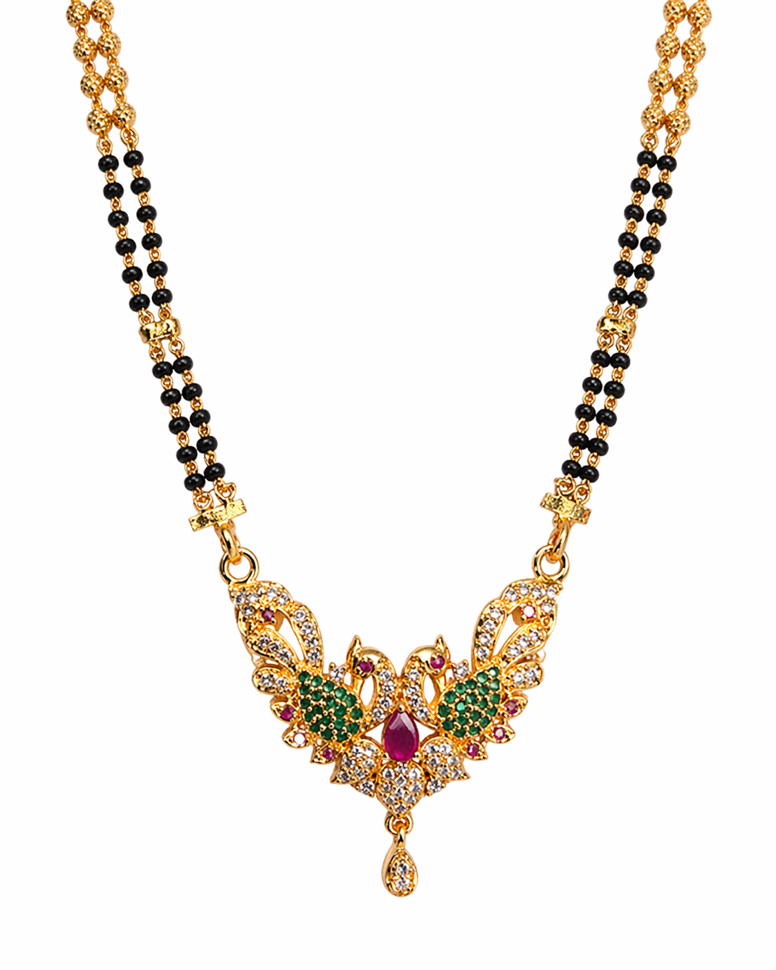 1 Stunning Long Black Beads Necklace for Women – Elegant Traditional Jewelry 6 Long Black Beads Necklace for women with elegant traditional long design jewelry