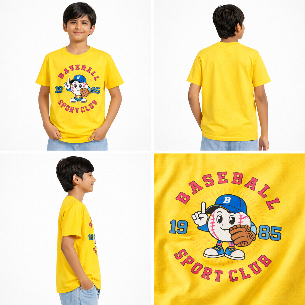 Kids Baseball Sport Club T-Shirt – Amazing 1985 Sports Design for Boys 4-10 Years 6 Kids Baseball Sport Club T-Shirt – Amazing 1985 Sports Design for Boys 4-10 Years - Image 3