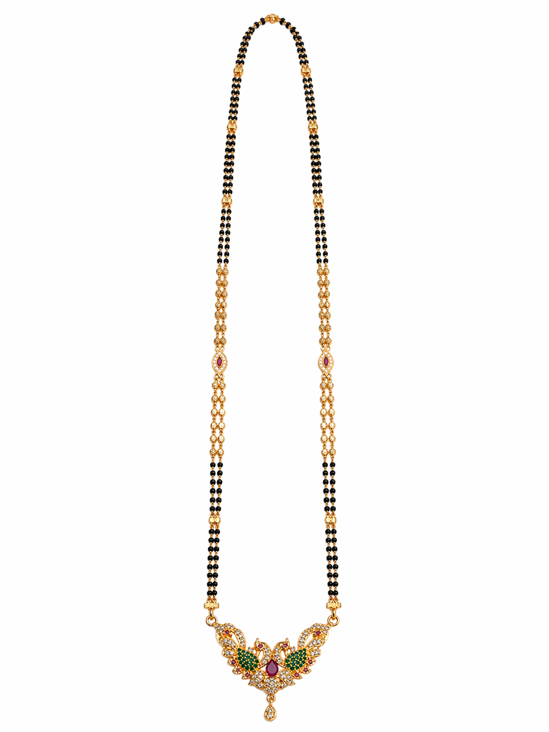 1 Stunning Long Black Beads Necklace for Women – Elegant Traditional Jewelry 7 Long Black Beads Necklace for women with elegant traditional long design jewelry