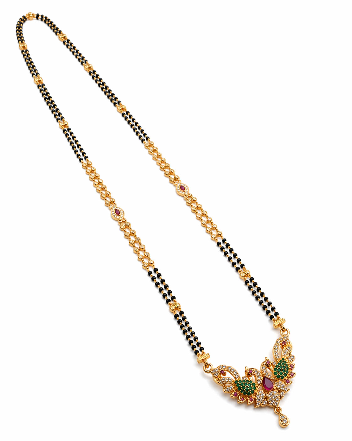 1 Stunning Long Black Beads Necklace for Women – Elegant Traditional Jewelry 8 Long Black Beads Necklace for women with elegant traditional long design jewelry